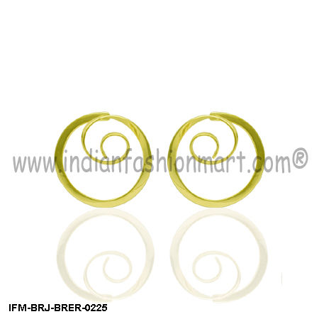 Circumvolve  Appeal  - Brass earrings