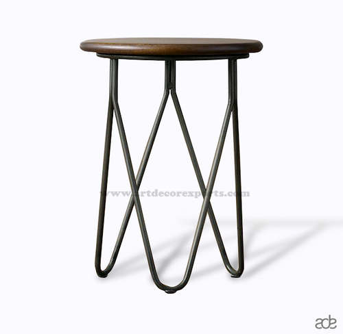 Powder Coat Iron Pipe Stool