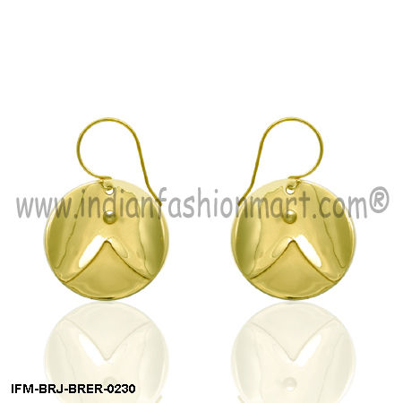 Paean Joy  - Brass Earrings