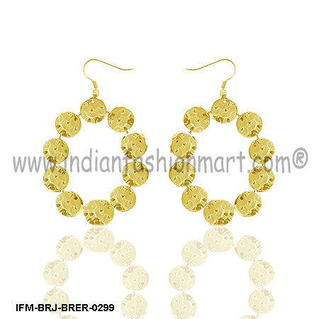 Polkamatic Magic - Brass Earrings Size: Height Of Earring-8 Cm