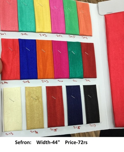 Sefron silk fabric