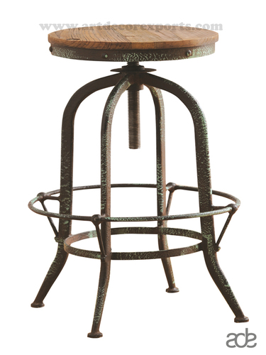 Natural Iron Solid Stool