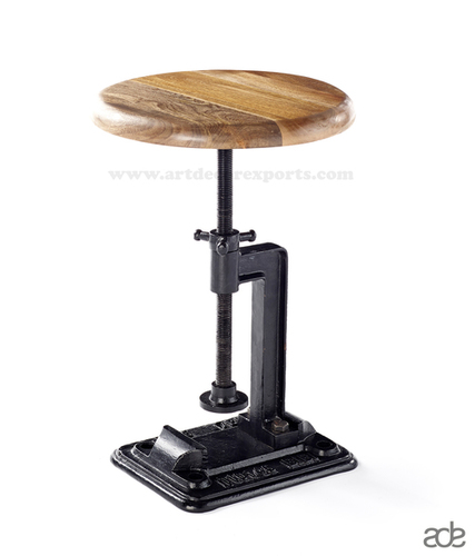Powder Coat Black Mechanical Stool