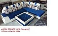 Fabric Sofa Set - Customizable Dimensions, Premium Fabric & Leather, Solid Wood Frame, 101.6mm Thickness | Versatile Design For Modern Interiors