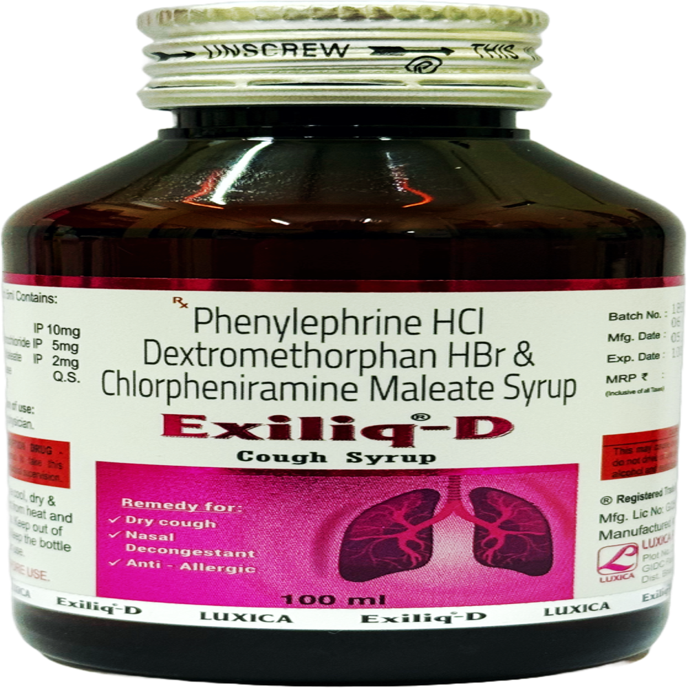 Dextromethorphan Cetrizine & Ambroxol Syrup - Formulations Form: Liquid