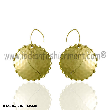 Sockdolager Siren - Brass Earrings Size: Diameter Of Earring-45 Mm