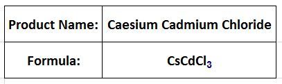 Caesium Cadmium Chloride