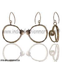Magnificent  Roundella - Brass Earrings
