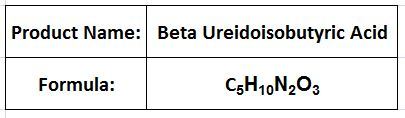 Beta Ureidoisobutyric Acid