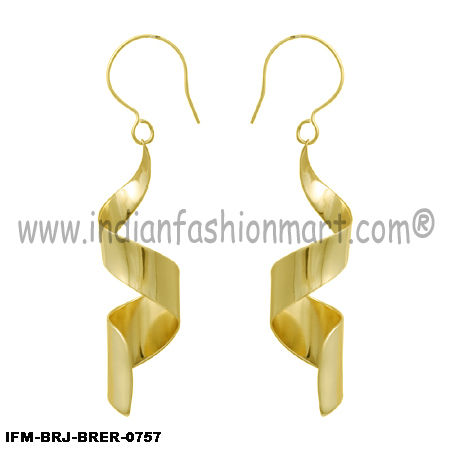 Gleam of DNA - Brass Earrings