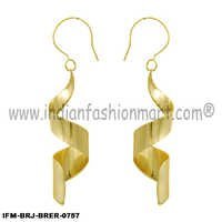 Gleam of DNA - Brass Earrings