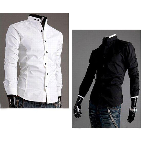 Designer Mens Shirts Collar Style: Wing Tip