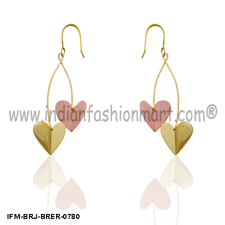 Love Rally - Brass Earrings