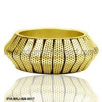 Golden Cuneate  - Brass Bangle