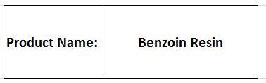 Benzoin Resin