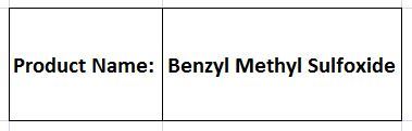 Benzyl Methyl Sulfoxide