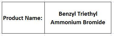 Benzyl Triethyl Ammonium Bromide - White Crystals C13H22NBr Density 1.12 g/cmÂ³ | High Purity Versatile Use Easy Handling Effective Reagent