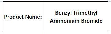 Benzyl Trimethyl Ammonium Bromide - White Crystalline Solid Melting Point 110-112Â°C | Convenient Handling High Brominating Potential Water Soluble