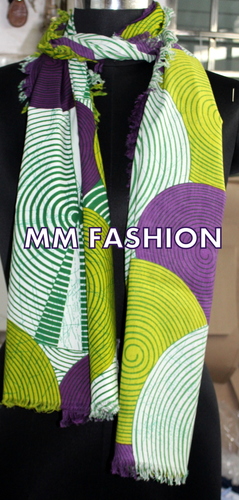 Fancy Girls Scarves - Cotton Material, Multi Color Design | Daily Use, Dyed Pattern for All Seasons