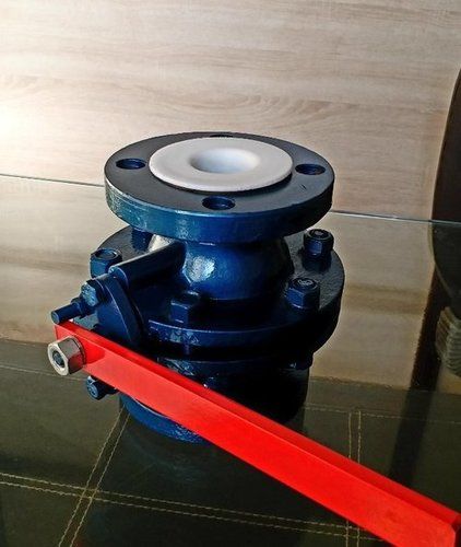 Blue Cs Ptfe Lined Ball Valve