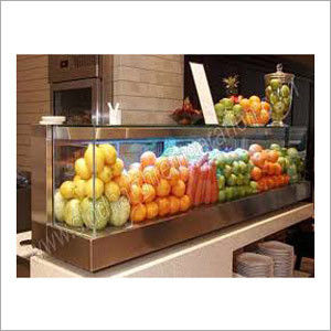 Glass Fruit Display Counter