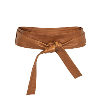 Soft Leather Tie Belt