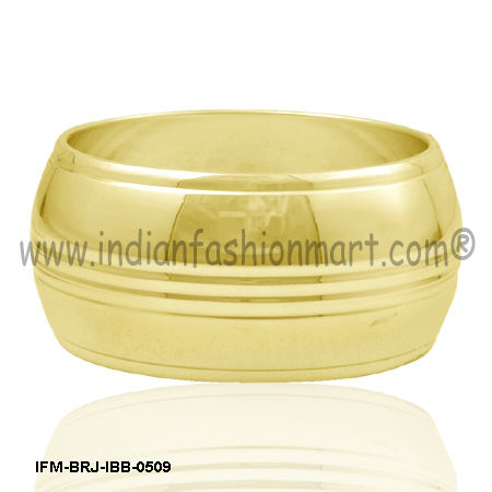 Golden Groovy - Brass Bangle