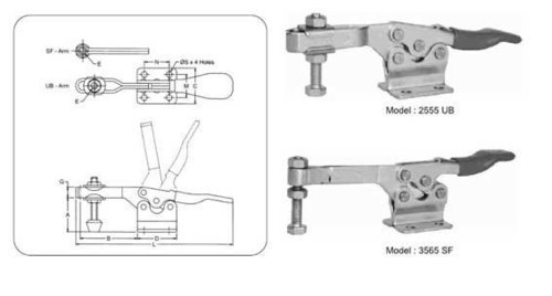 hold-down toggle clamp horizontal handle