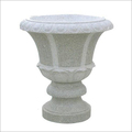 White Marble Carved Flower Pot