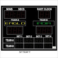 Volleyball Scoreboard - Plastic, Variable Dimensions, Led Display | Multi-sport, Team Names, Set Tracking, Timer, Durable, Easy Read