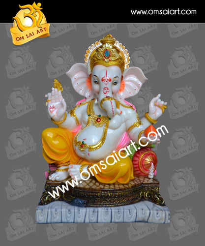 Easy To Clean Ganesh Ji Marble Murti