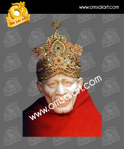 Sai Baba Statue with Crown