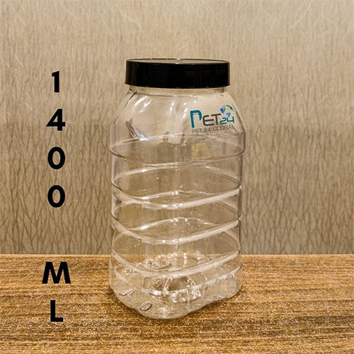 Transparent Plastic Jar Hardness: Rigid