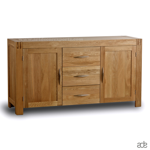 Natural Acacia Wood Sideboard