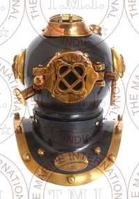 Small Diving Helmet Antique Finish