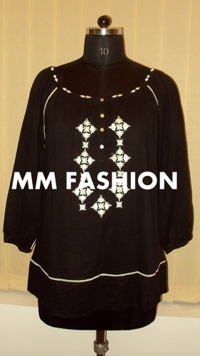 Ladies Top - Modern Short Sleeve Plus Size, Anti-UV, Breathable, Quick Dry, Tear Resistant, All Season Wear, Non-Toxic, Skin Friendly, Trendy Style