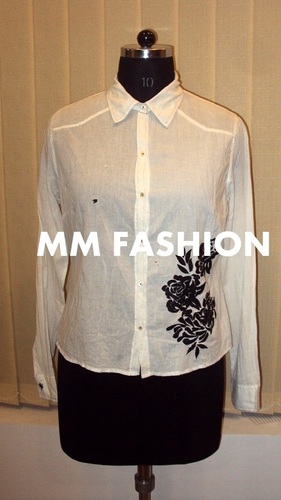 White&Black Ladies Short Top