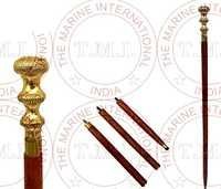 Brass Round Design Handle Walking Stick