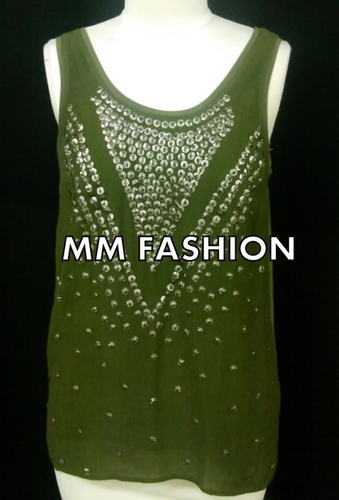 Green Ladies Tank Tops