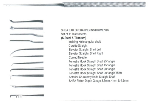 Shea Ear Operating Instruments