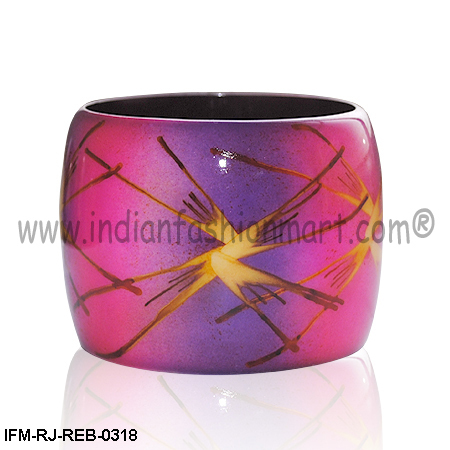 Fluorescent Twinkle - Resin bangle