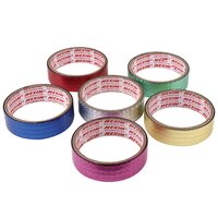 Decorative Holographic Tapes - Bopp, 12mm To 100mm Wide, 25m To 100m Length, Multicolor (red, Gold, Green, Blue, Pink, Silver) | Acrylic Adhesive, Single Sided, High Security Packaging, Arts & Crafts Usage