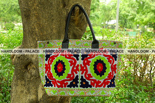 Suzani Embroidered Handbag