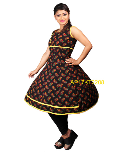Sleeveless Anarkali Kurti