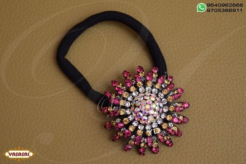 Golden And Pink Trendy Hair Clips