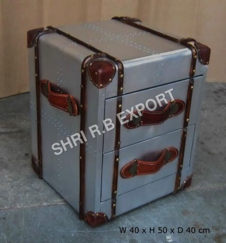 Aviator Bedside Trunk Box