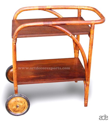 Wooden Metal Serving Trolley