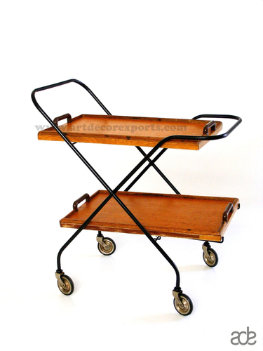 Iron Wooden Trolley Iron Wooden Trolley