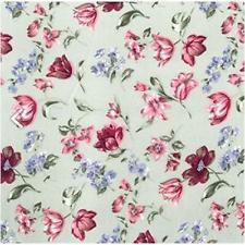 Blue Flowers Printed Georgette Dress Fabric Material