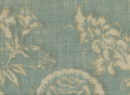 Printed Floral Linen Fabric